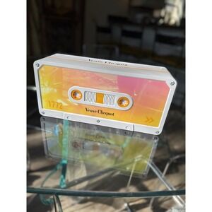 VEUVE CLICQUOT Cassette Tape Limited Edition Metal Champagne Retro Tin